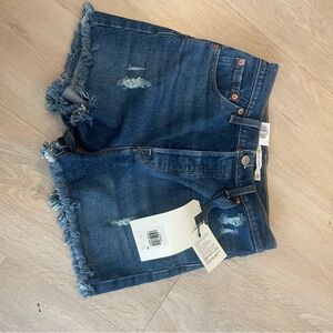 Levi’s Ribcage Denim Blue Women's Shorts 26 NWT